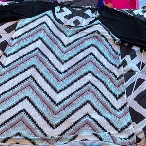 Black and white zigzag shirt